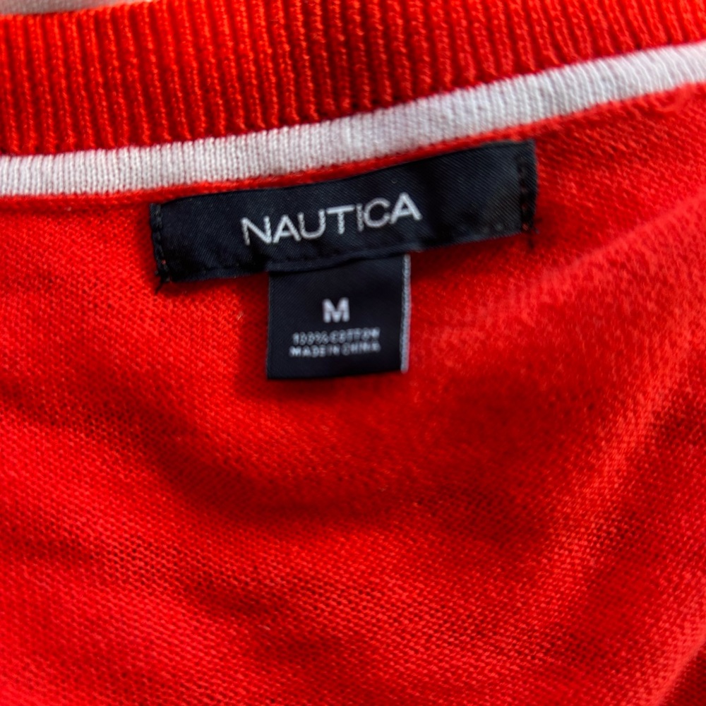 Náutica 100% cotton-knit long sleeves cuff closing 4 buttons light and casual - Picture 8 of 9